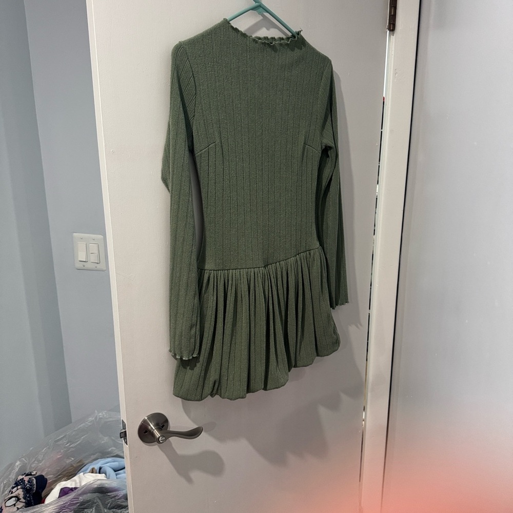 Lulu's Sage Ribbed Knit Top